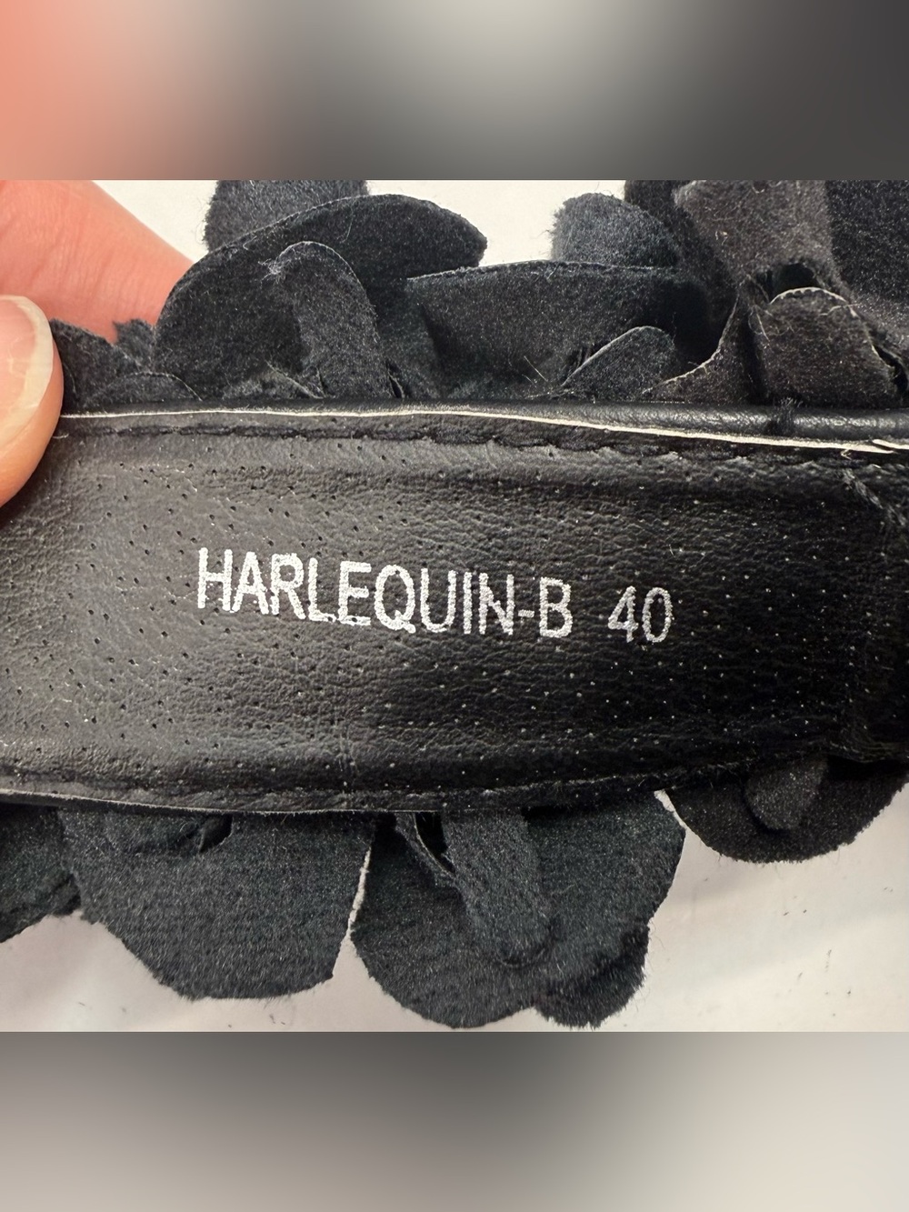 Patrizia Harlequin by spring step Women's Black Floral Wedge Sandals size 9 - Picture 12 of 12
